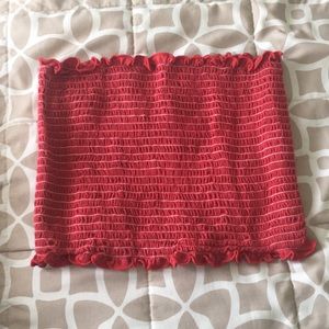 Red tube top